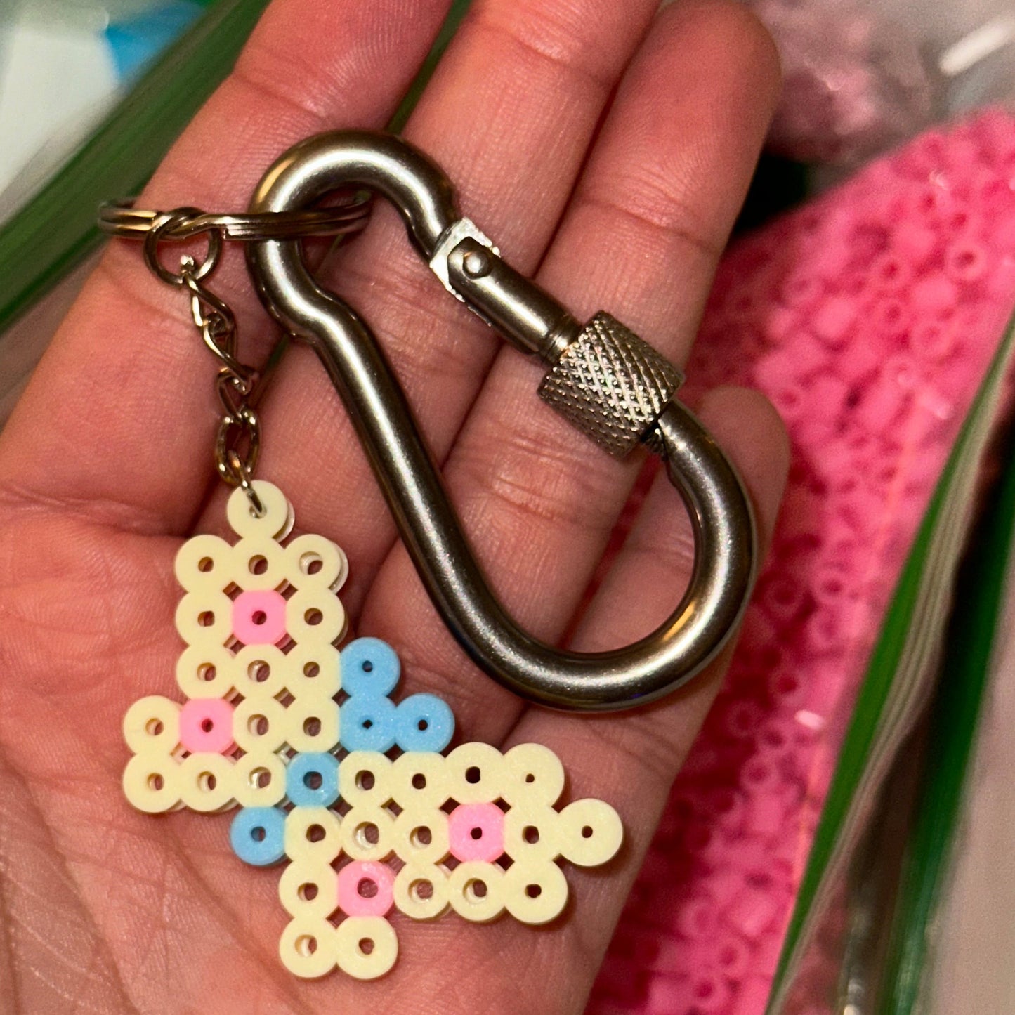 Butterfly Baby Carabiner Keychain